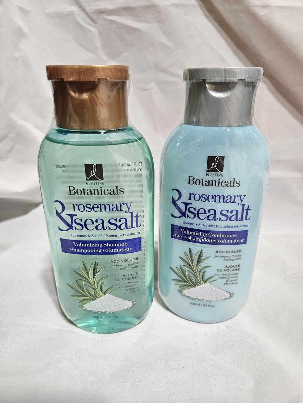 Avon Elastine Botanicals Rosemary & Sea Salt Volumizing Shampoo Conditioner Set